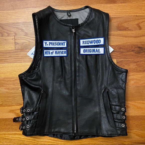 Xelement Jackets Coats Sons Of Anarchy Jax Teller Leather Vest Poshmark
